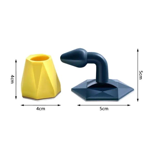 Silicone Door Stop Abs Stopper Cover Holder Mute Self Adhesive Floor non-Punch Furniture Protector Tool