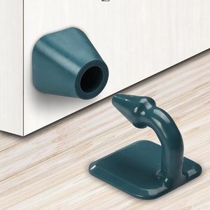 Butoir de porte en Silicone tampon mural de porte auto-adhésif protecteur de sol pratique support de porte Anti-choc sans pochette JW93