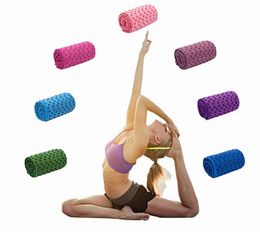 couvertures d'exercice de yoga Yoga serviettes anti dérapant Tapis Fitness exercice Couvertures Non Slip Mat serviette avec sac de transport Mesh