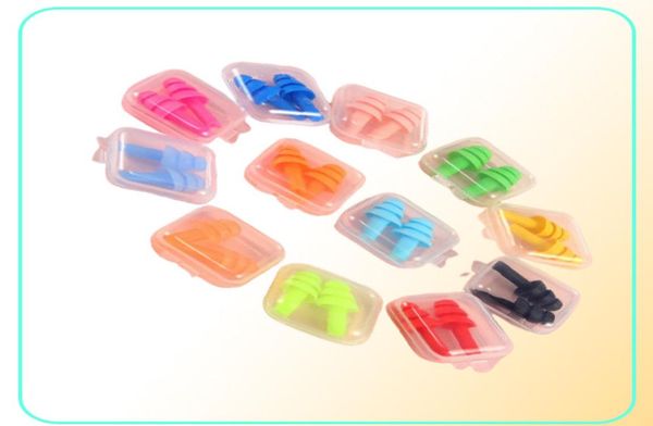 Poule d'oreille en silicone nageurs Soft and Flexible Eargs Over pour les déplacements de sommeil Réduisez le bruit du bruit Multi couleurs 2000pcs1000pa5997676