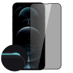 Protecteur d'écran anti-espion, couverture complète en Silicone, verre trempé pour iphone 15, 14 Pro Max, 13, 12X8 plus