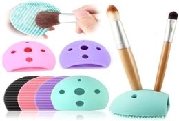 Silicone Nettoyage des œufs Glove Makeup lavage Brosse Drying Racks Scurbber Tool Brush Nettoyer Wash Tools for Making Brushes 2291641