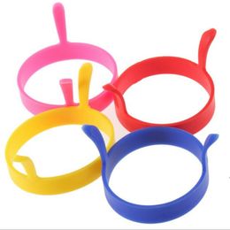 Siliconen Egg Fried Fry Fry Fashion Round Keuken Poacher Egg Pancake Ring Mold Tool Fried Breakfast Mold Lla7178