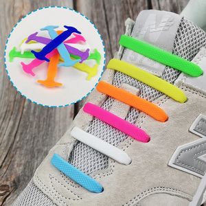 Silicone Elastic Shoelaces Creative Lazy No Tie Shoelace Laçage Kids Adult Sneakers Chaussure rapide Lace Zapatillas 240419