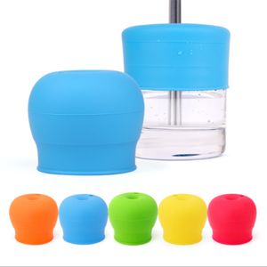 SIMICONE FOOD GELUK SIPPY LIDE TAPPLE LIDS VOOR ELKE SIZE KIDS MOK PUNTDDLERS LEKAGE CUP VOOR BINNEN EN POKIEREN BPA GRATIS