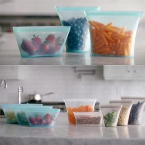 Ensemble de conteneurs de stockage des aliments en Silicone, bol frais, sac de tasse, réutilisable, fermeture éclair, sac de fermeture, tasse de fruits et légumes avec joint organisateur 310W