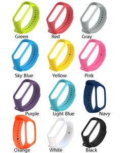 Silicone For Xiaomi Mi Band 3 Smart Watch Wrist Strap Belt Colorful Wristband for Mi Band 3 Bracelet Watchband