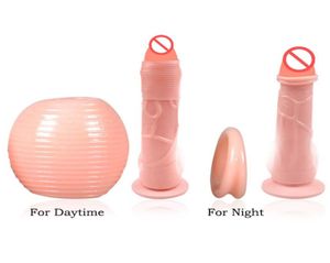 Anneaux de prépuce en silicone retardent les anneaux péniens Fleshcolor prépuce produits sexuels pour hommes jour et nuit à tour de rôle manches de pénis 2PCSSet 4285520