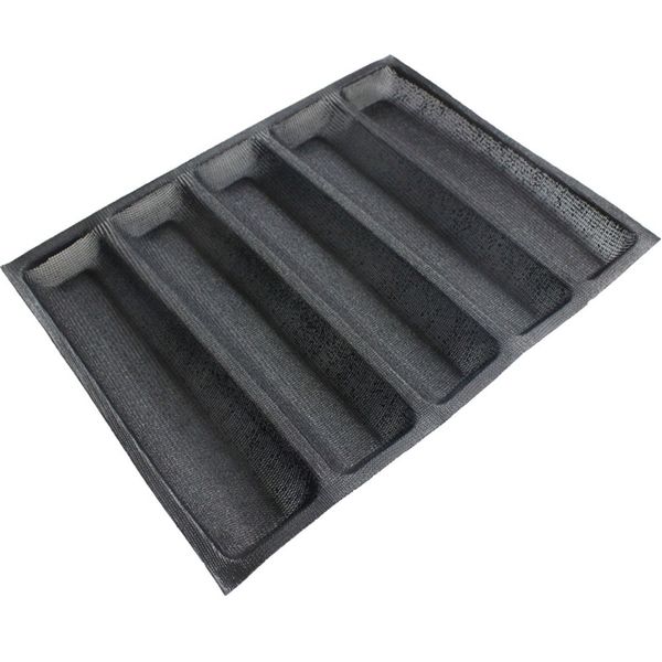 Silicone Forme 5 tirets SilformBread Moule Silform Fibre De Verre Cuisson Flexipan Qualité Alimentaire 00358 Y200612