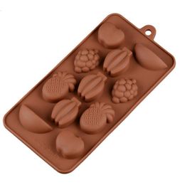 Silikon fruchtförmige Schokolade Formen Home Backen Hochtemperatur DIY Form Werkzeug Küche Backen Tools3882733