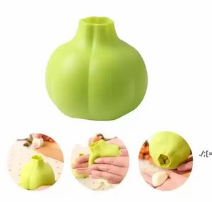 Éplucheur d'ail en silicone cuisine créative outil de zesteurs d'ail pratique maison Super doux dispositif d'épluchage d'ail outil de cuisine C0811x02