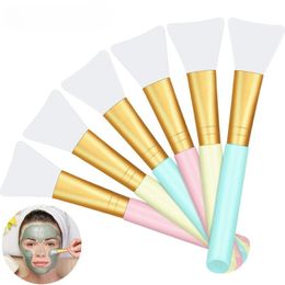 Pinceaux de masque facial en Gel de Silicone, pinceaux de maquillage professionnels flexibles, brosse d'agitation pour femmes, outils de fournitures de frottis de beauté à faire soi-même