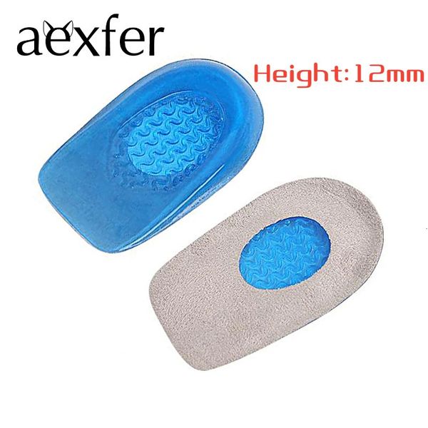 Semelles intérieures en gel de silicone Coussin de talon pour les semelles des pieds Soulager les protecteurs de douleur aux pieds Chaussures de soutien éperon Pad Inserts de soins Masseur 240321