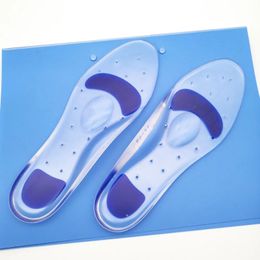Plantillas ortopédicas de Gel de silicona para mujer, zapatos de tacón alto, almohadillas planas para soporte para arco del pie, plantilla de masaje transparente