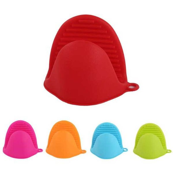 Guantes de silicona clips horneados anti-slip tazón soporte para hornear clip de guante de aislamiento mitts accesorios resistentes al calor de microondas