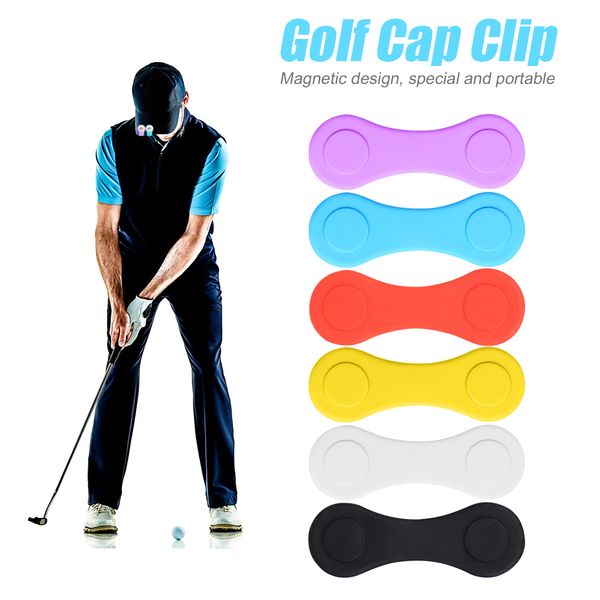 Silicone Golf Hat Clip Ball Marker Solder avec fort attachement magnétique à vos vêtements de ceinture de poche CONSEIL ACCESSOIRES DE GOLF NOUVEAU