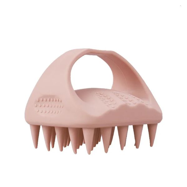 Silicone Hair Saldp Masger Massageur Deep Clean Sculp Exfoliator Hair Scurbber Shampooin Brush for Hair Growth Head Massage Tool 240422