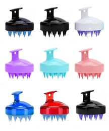 Silicone Head Brush Shampooing Saldp Massage Brosse confortable Silicone Hair Washing Body Bath Bath Spa Slimming Massage Brosses 3071680