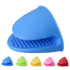 Ferramentas para churrasco Silicone Luvas Resistentes ao Calor Clipes Isolamento Antiaderente Antiderrapante Pote Intestino Titular Clipe Cozinhar Forno Mitts XBJK2005