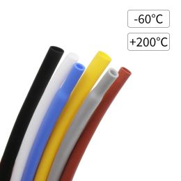 Tube de rétrécissement thermique en silicone 0,8 à 30 mm de diamètre à manches de câble flexible isolées à haute température à haute température Soft Diy Wire Wrap Protector