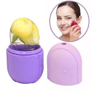 Silicone Ice Cube Trays Ice Globe Balls Face Massager Facial Roller Contouring Ball Beauty Skin Care Lifting Tool