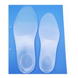 Semelle intérieure en silicone, coussin complet, traitement des pieds, doux, transparent, épais, augmentation de la hauteur, absorption des chocs, anti-douleur, antidérapant, anti-ampoules