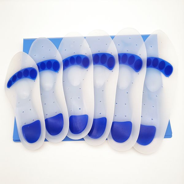 Semelles en silicone traitement des pieds coussin de sport hauteur épaissie augmentant l'os médical de Massage