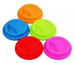 Silicone Cup Deksels 9cm Anti Dust Spill Proof Food Grade Silicone-Cup Deksel Koffiemok Melk Thee Cups Cover-Deksels SN92