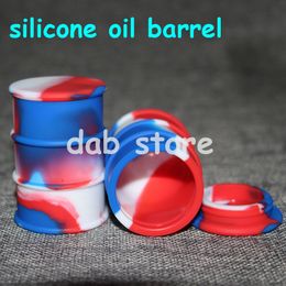 siliconen pot dab wax container 26 ml olie vat siliconen dab container 42color nonstick siliconen pot dabs was voor ecig vaporizer FDA food jar