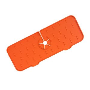 Tapis de robinet de cuisine en Silicone pour évier éponge égouttoir pliable tapis d'évier robinet attrape-éclaboussures tapis de protection de comptoir de salle de bain 10 pièces