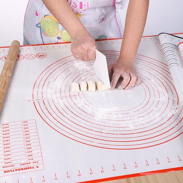 Tapis de pétrissage en Silicone épaississement rouleaux à pâtisserie planches à pâtisserie consommateur Commercial cuisine panneau en Silicone outils de cuisson antidérapant WH0075