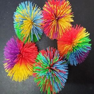 Siliconen Koosh Ball Zintuiglijk Fidget Speelgoed Rekbaar Rubber Pom Deegballen Regenboog DNA Stress Popper Autisme ADHD Actieve Vinger ZZ