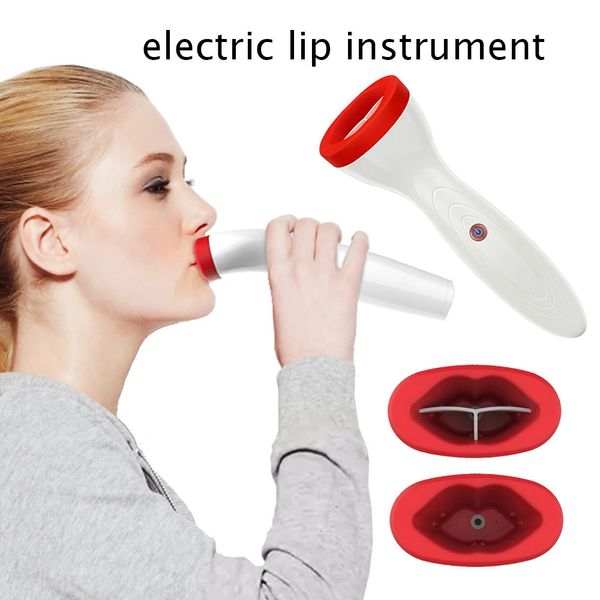 Silicone Lip Plumper Pumper Dispuin électrique Ampliceuse de soins Natural Sexy Sexe Bigger Fuller Lèvres Forger Labios Aumento Pompe 231222