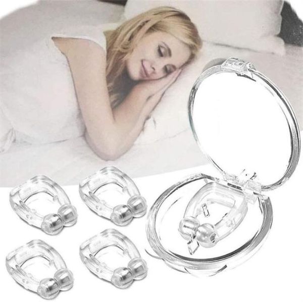 Silicone magnetico anti russare Smettere di russare Cessazione Clip per naso Vassoio per dormire Aiuto per dormire Dispositivo per la protezione dell'apnea notturna8054267