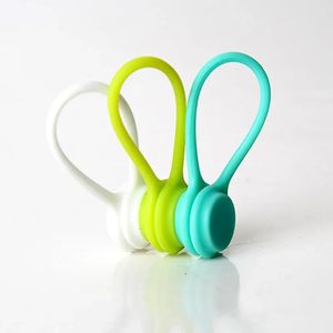 Silicone Magnetic Cable Winder Organizer Corner Elector Storone Storage Clips Cable Câble Winder pour les écouteurs pour le câble de données