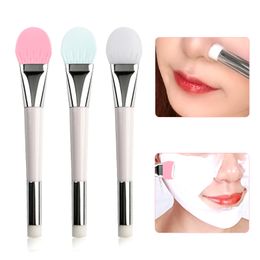 Siliconen Make-up Borstels Gezichtsmasker Borstel Blackhead Remover Double-Head DIY Modder Mixing Skin Care Tools