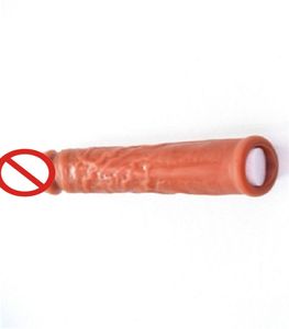 Silicone homme sex toy extensions de pénis bite agrandir manches produits sexuels pour adultes fille ou femmes masturbation jouets 4446911
