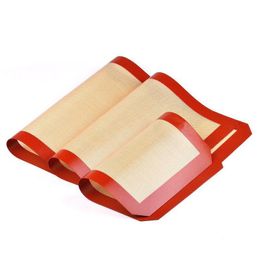 Tapis en Silicone plaque à biscuits antiadhésive tapis de cuisson revêtement de qualité alimentaire pour faire du pain et de la pâtisserie Gtmxo