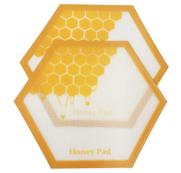 Silicone Mat Pad Date Dab Honey Pads Qualité FDA Qualité Alimentaire Réutilisable Antiadhésif Concentré Bho Cire Slick Huile Résistant À La Chaleur Fibr8569470