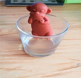 Silicone Monkey Tea Infuser Infuser Tea Leaf Filter Herbal Spice Filter Diffuser Coffee Tea Tools Gift 4 Colors7059737