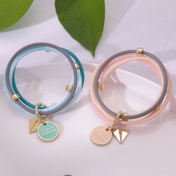 Pulsera repelente de mosquitos de silicona, aceite esencial de planta, anión para exteriores, regalo de San Valentín, colgante de amor, función de mosquito