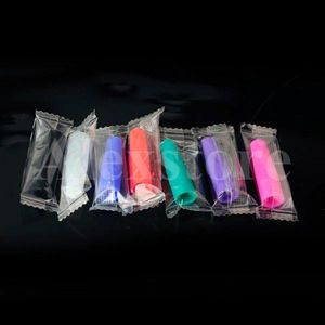 Couvercle d'embout en silicone Drip Tip Jetable Conseils de test de silicium colorés Cap Emballage individuel pour les fumeurs testant l'atomiseur EGO 510