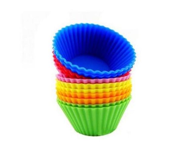 Silicone Muffin gâteau Cupcake tasse gâteau moule étui ustensiles de cuisson fabricant moule plateau cuisson Jumbo LL