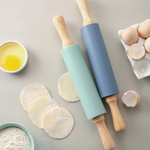 Rouleau à pâtisserie antiadhésif en Silicone pour Fondant, rouleau de pâte à gâteau, décoration de gâteaux, artisanat de cuisine, outils de cuisson MJ0870