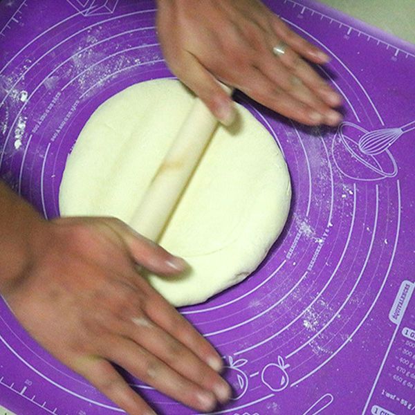 Alfombrillas antiadherentes de silicona para panadería, almohadillas antideslizantes con medidas, herramientas de cocina para hacer pasteles de repostería