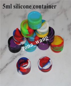 Silicone Non Stick Ciret Conteners Dab Jar Colorful 3ml 5ml 7ml Mini pots cireux Case de concentré FDA Box ECIG approuvé8436787
