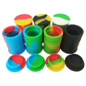 siliconen olie vat container potten schar wax verdamper olie rubber vat vorm container 11 ml siliconen droog kruid dabber gereedschap opslag