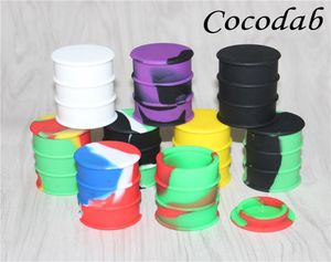 Poc des pots de récipient de baril en silicone DAB CONTERNEUR DE FORME DE TRAUX D'HUILE 26 ML Large Silicone Herbe Dabber Tools FDA Approved6094795