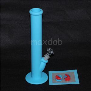 Jars Silicone Oil Waxs Dab Kit con 5.51 * 4.52 pulgadas Mat Pad bong y 2 piezas de contenedores de cera de silicona de 5 ml