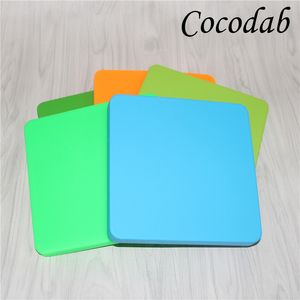 Huile de silicone Cauteur Coiffe Boîte Box DAB Cire Grands Caisses Pizza Pizza Carré Conteneurs Food Grade Silicon Sèche Herbe Dabber Tool Tools